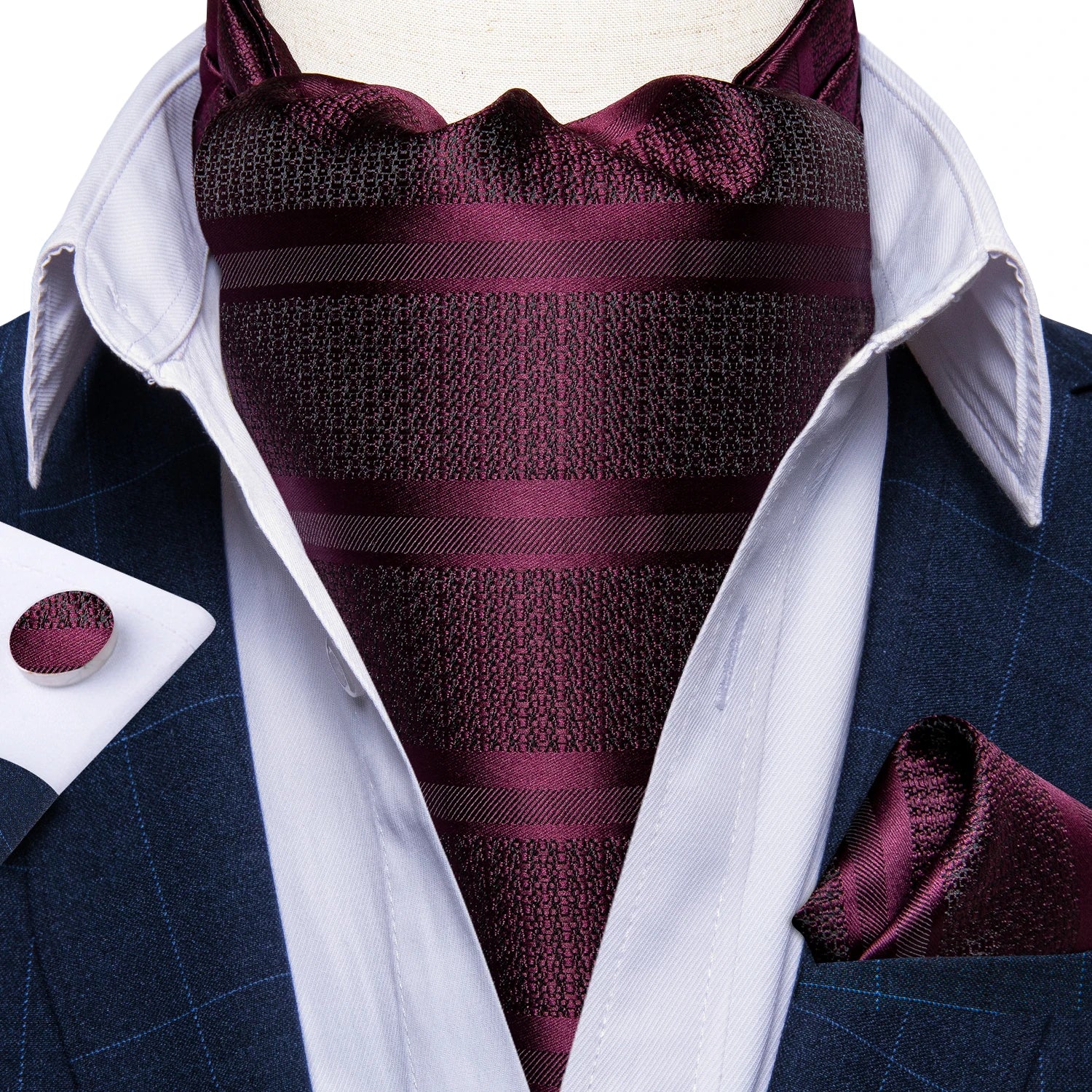Men's Urban Accessories Premium Silk Ascot Tie | Minimalist Streetwear | Craftklart