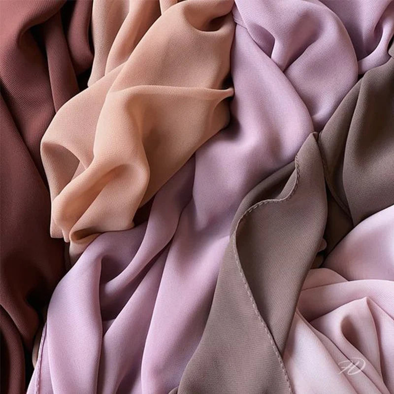 New Fashion Women Solid Chiffon Headscarf