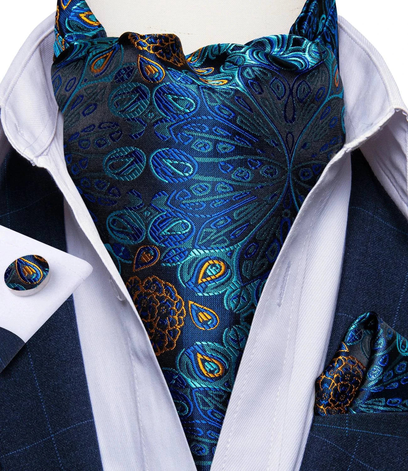 Men's Urban Accessories Premium Silk Ascot Tie | Minimalist Streetwear | Craftklart