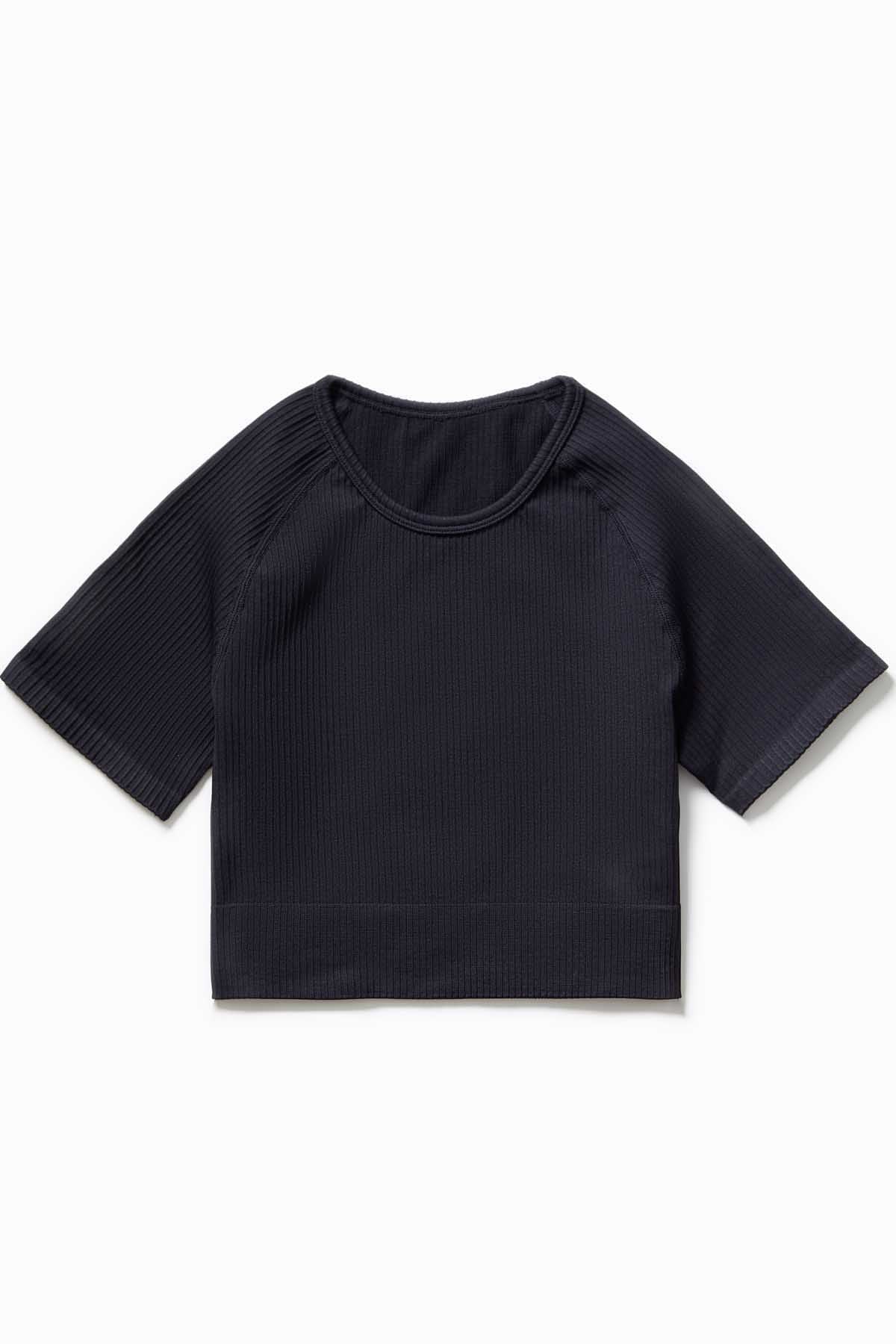 Ribbed Seamless Crop Tee - Craftklart.store