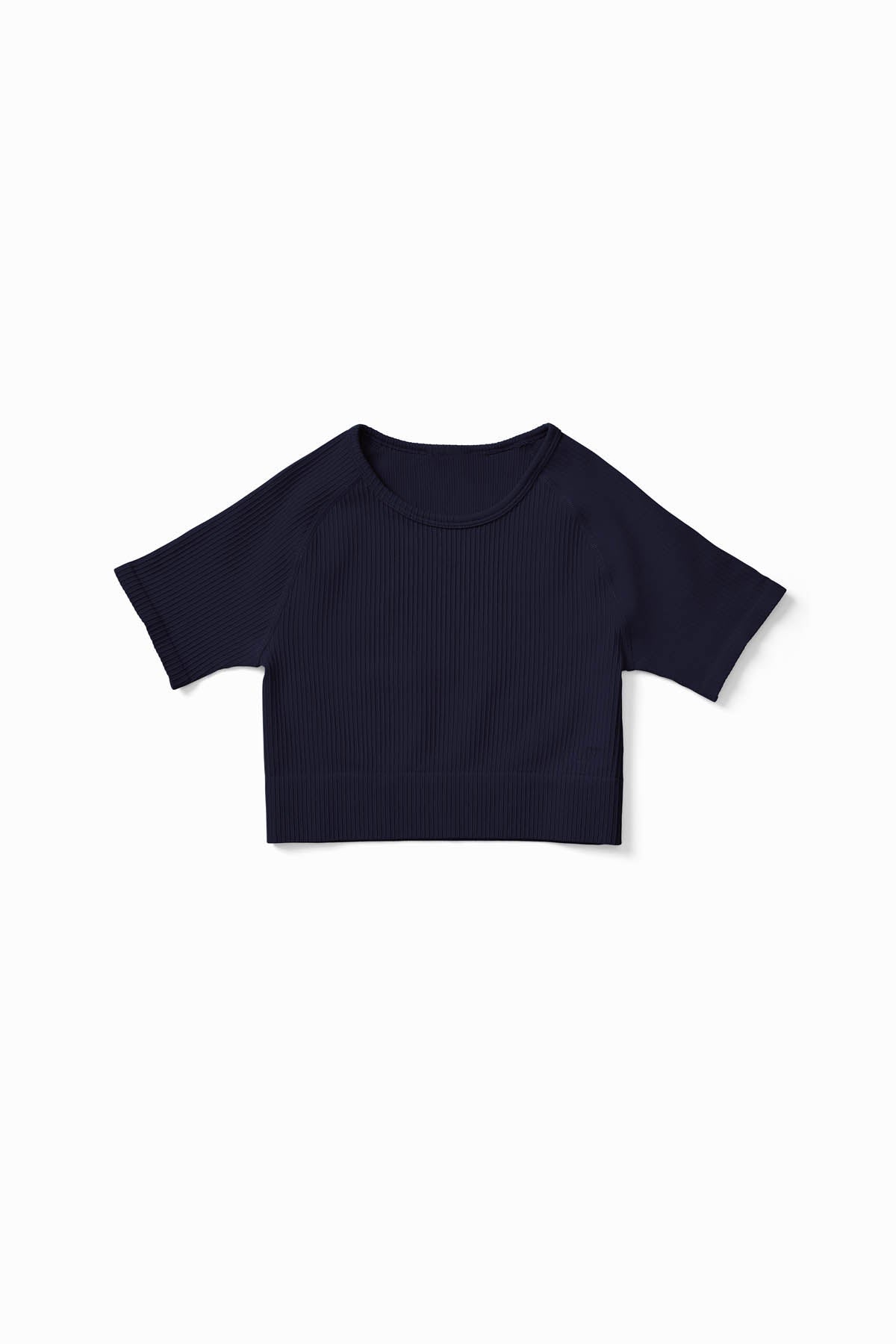 Ribbed Seamless Crop Tee - Craftklart.store