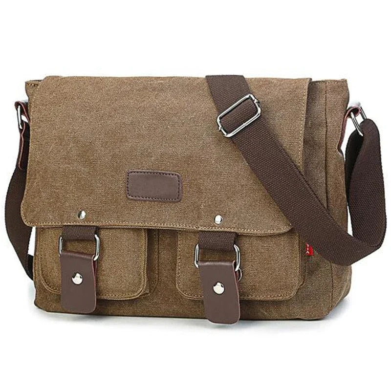 Men's Vintage Canvas Crossbody Travel Bag - Premium Bags from Craftklart Dropship - Just $28! Shop now at Craftklart.store