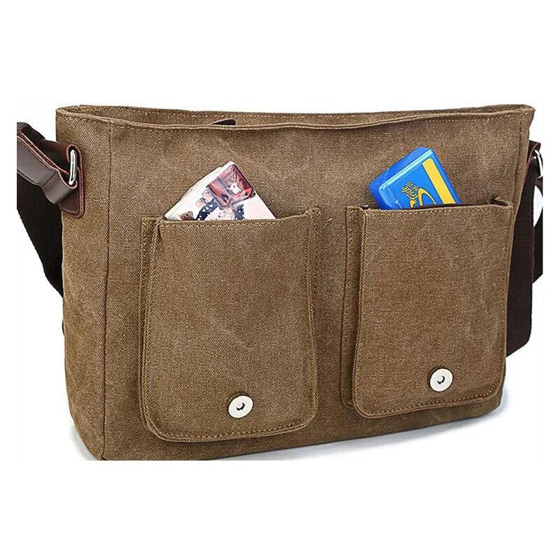 Men's Vintage Canvas Crossbody Travel Bag - Premium Bags from Craftklart Dropship - Just $28! Shop now at Craftklart.store