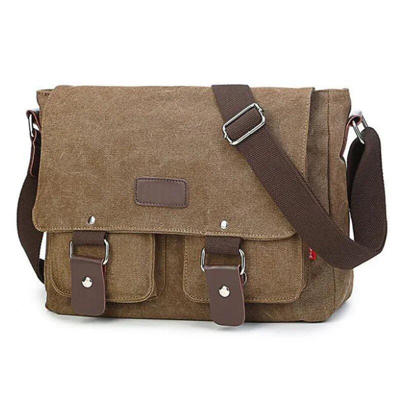 Men's Vintage Canvas Crossbody Travel Bag - Premium Bags from Craftklart Dropship - Just $28! Shop now at Craftklart.store