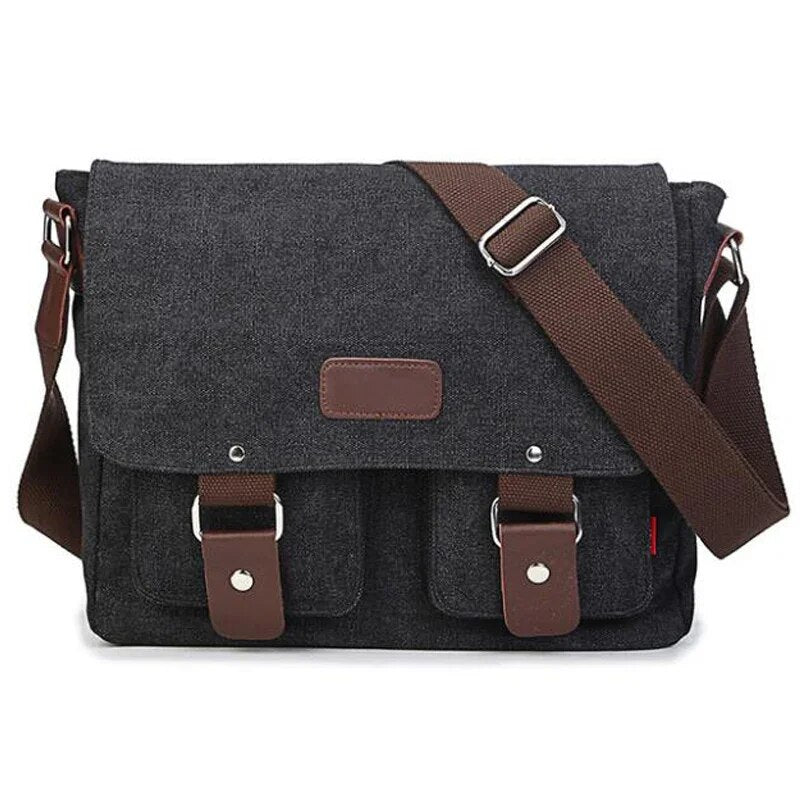 Men's Vintage Canvas Crossbody Travel Bag - Premium Bags from Craftklart Dropship - Just $28! Shop now at Craftklart.store