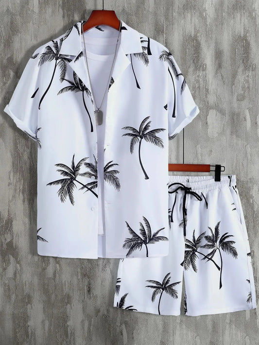 Men's Print Summer Shirt & Shorts Sets - Premium Set from Craftklart Dropship - Just $8.79! Shop now at Craftklart.store