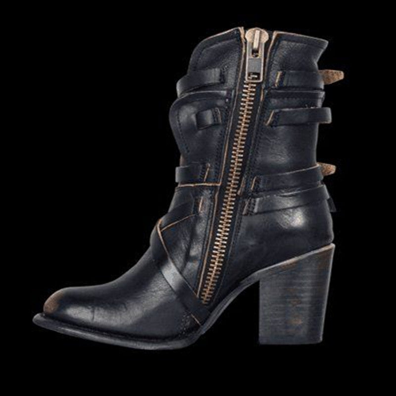 large size winter  leather boots