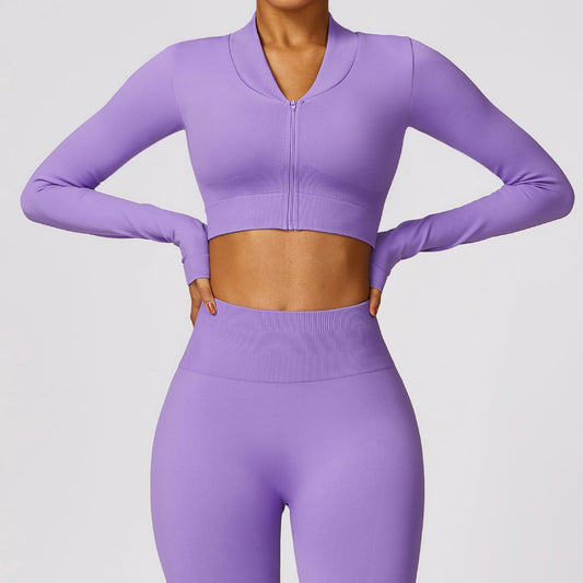 Winter Tight Seamless Long-sleeved Yoga Jacket - Craftklart.store