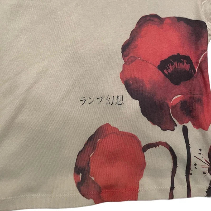 Aesthetic Summer Baby Tee Streetwear  Graphic Print Women's T-shirt