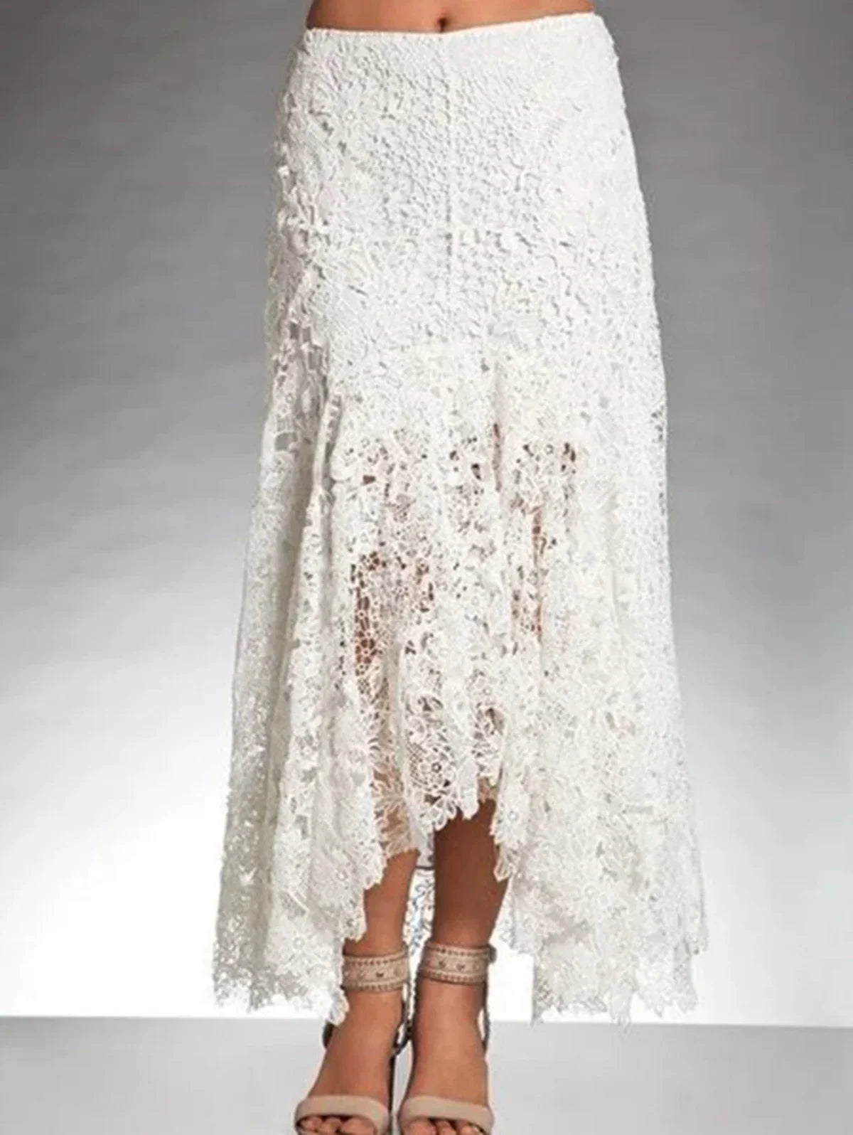 Women's Urban Chic Street Styled Lace Asymmetrical Skirt