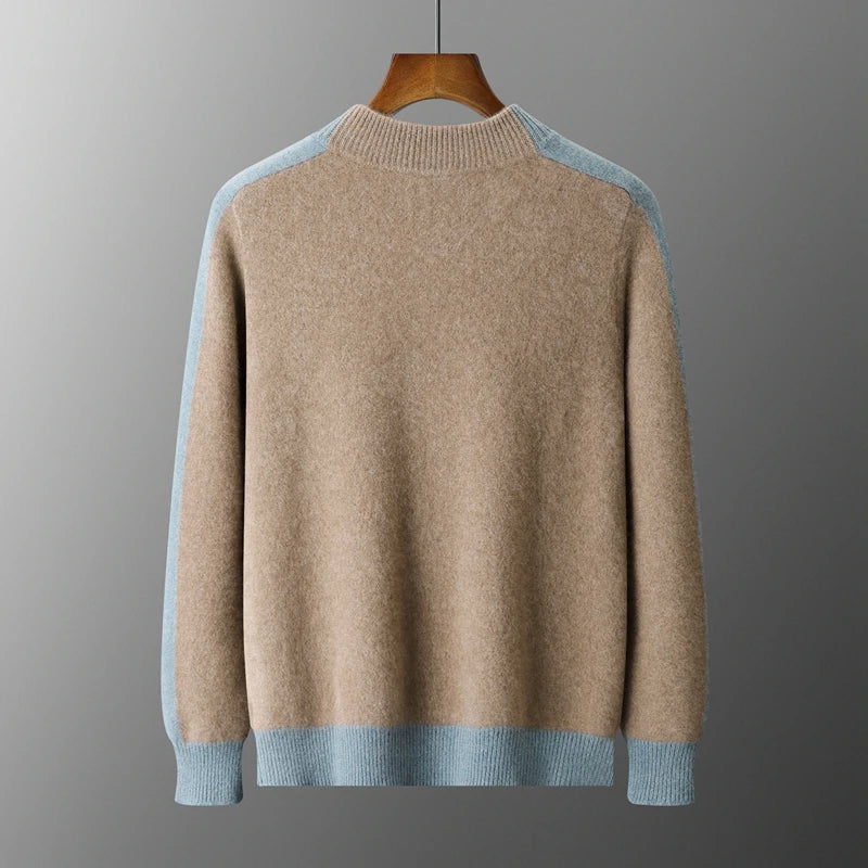 Men's Clothing: 100% Merino Wool Knitted Sweater - Craftklart.store