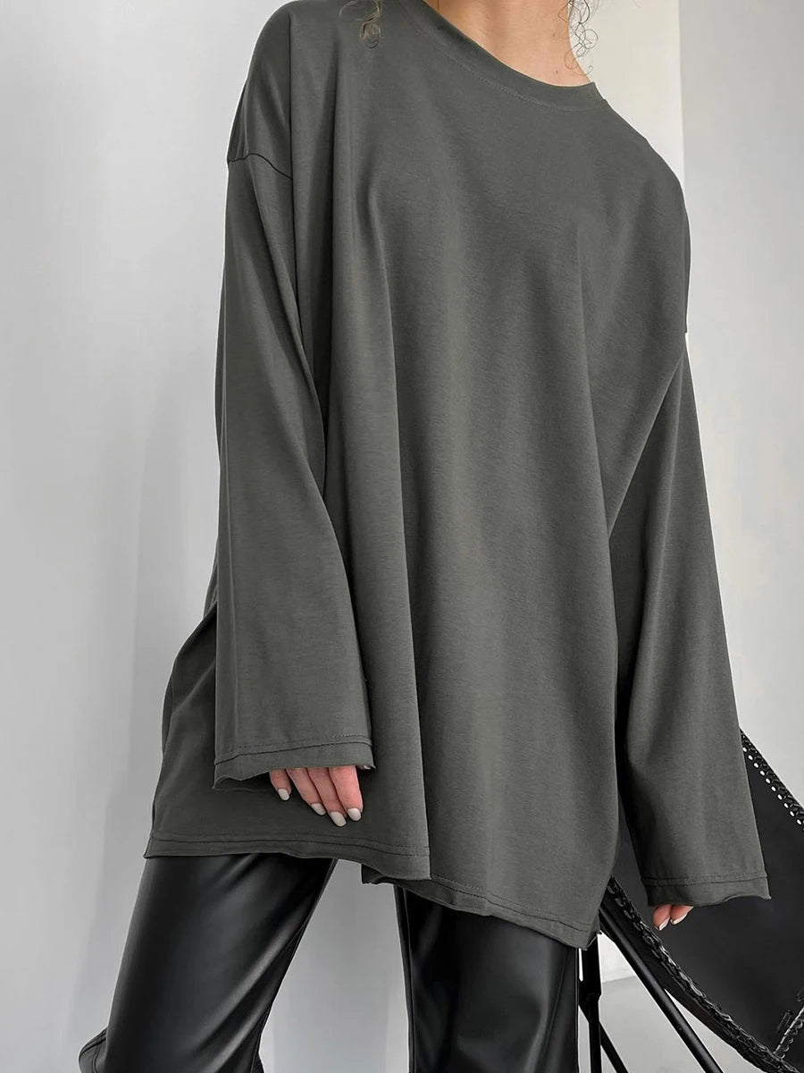 Oversized Cotton Tee — Women's