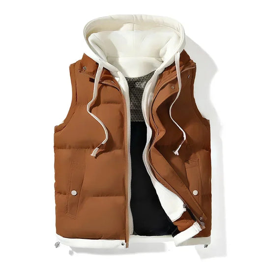 Urban Bodywarmer with cotton Hoodie