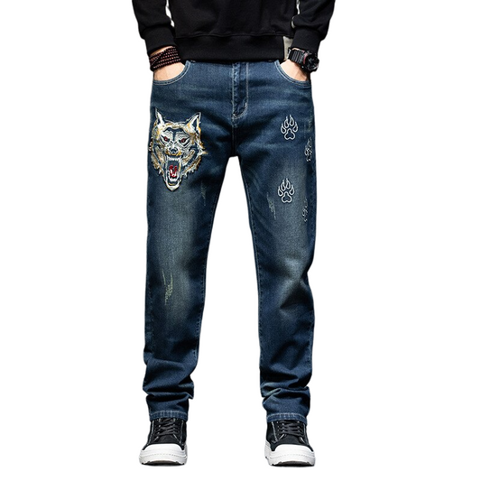 Men Streetwear Denim Fashion Jeans (Go large up-to 44) - Premium Jeans from Craftklart - Just $49.99! Shop now at Craftklart.store