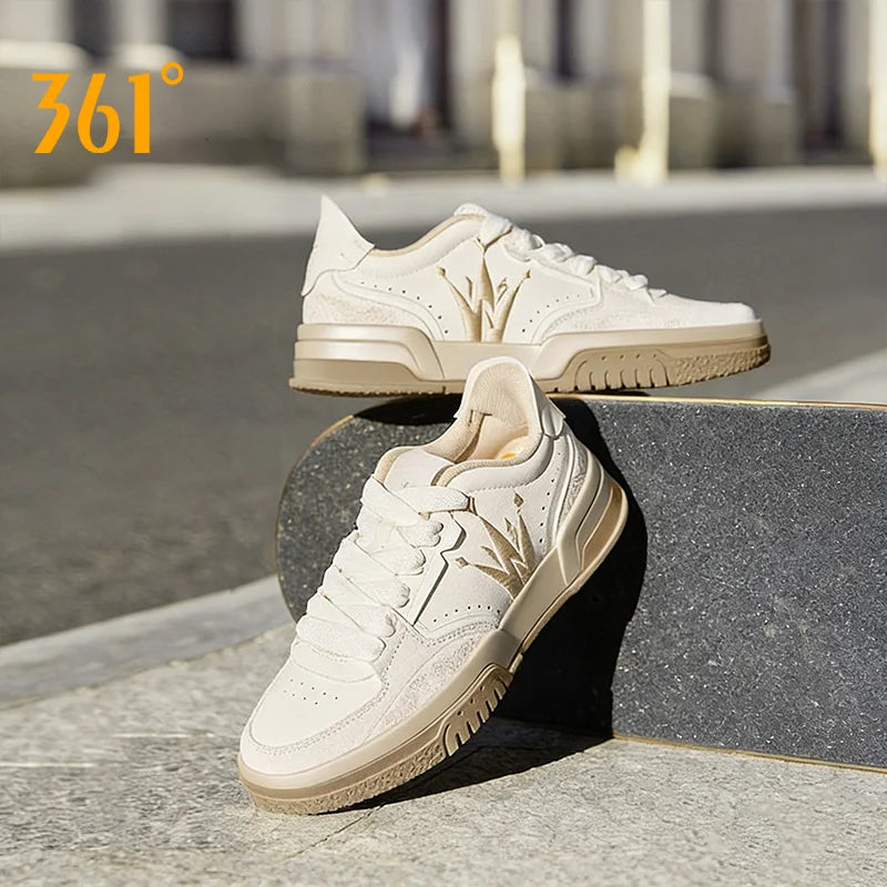 361° Joker Board Sneakers in black and white with stylish design, urban streetwear shoes for casual and skateboarding looks.