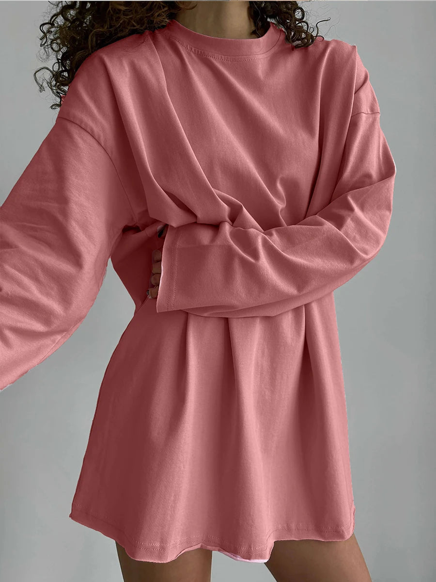 Oversized Cotton Tee — Women's