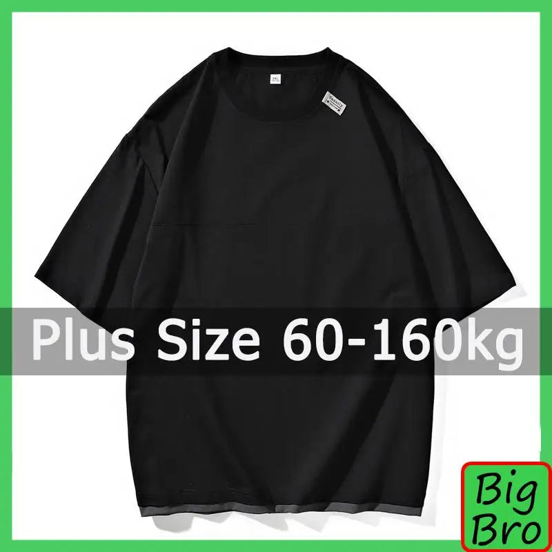 Plus Size 60-160kg Summer T-shirt for Men - Premium T-Shirt from Craftklart.store - Just $14.76! Shop now at Craftklart.store