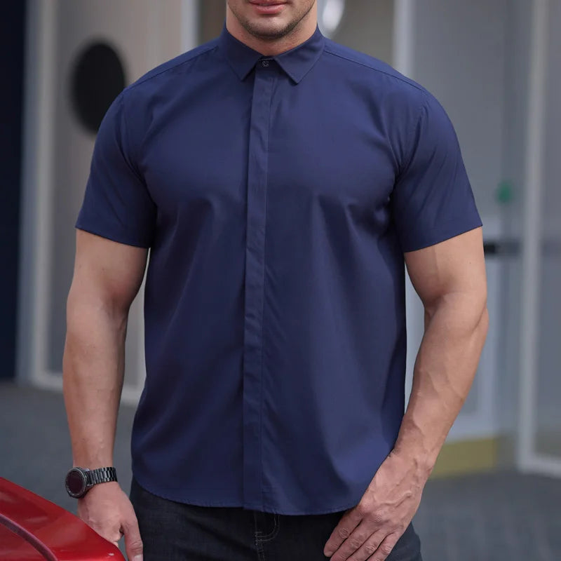 Men Shirt Short Sleeve Oversize Plus Size - Premium Shirt from Craftklart Dropship - Just $24.80! Shop now at Craftklart.store