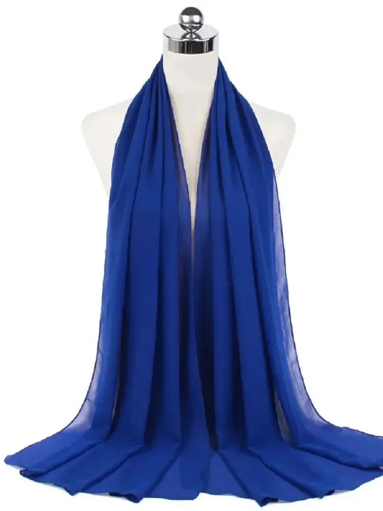 New Fashion Women Solid Chiffon Headscarf