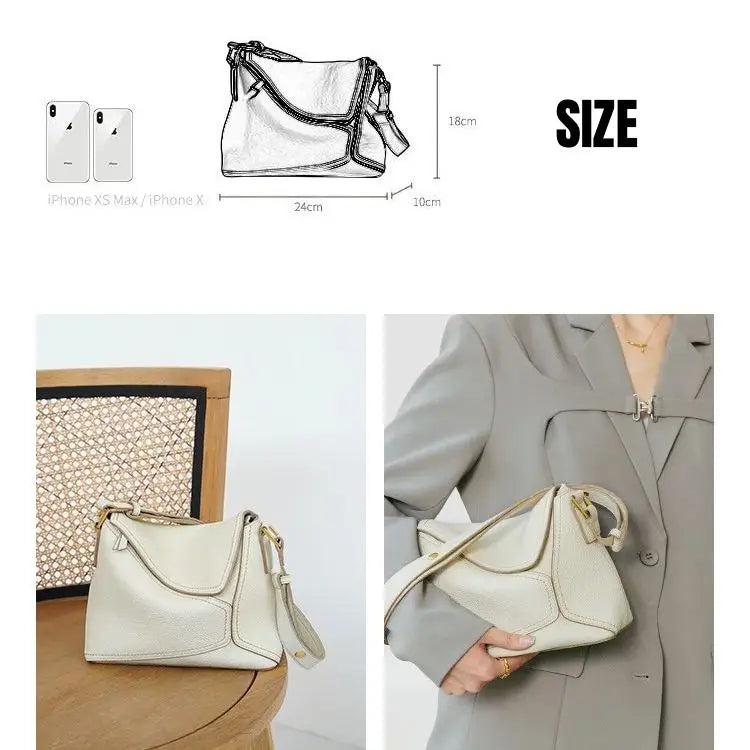 Cowhide Shoulder Crossbody Women's Bag