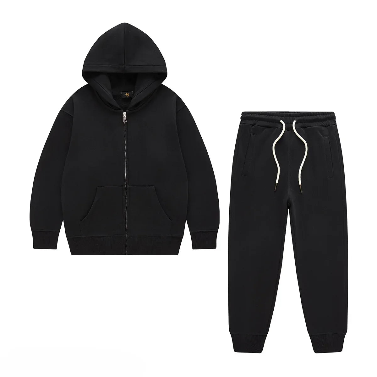 Kids Tracksuit 340G Terry Cotton Zipper Hoodies & Sweatpants - Premium Kids clothes from Craftklart Dropship - Just $42.44! Shop now at Craftklart.store