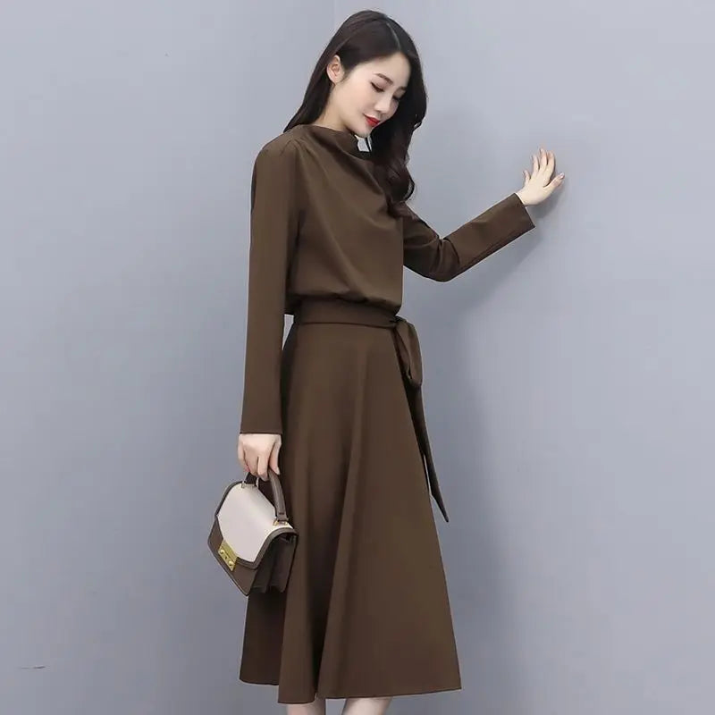 Women's Korean Elegant Midi Dress - Premium Dress from Craftklart Dropship - Just $13.98! Shop now at Craftklart.store