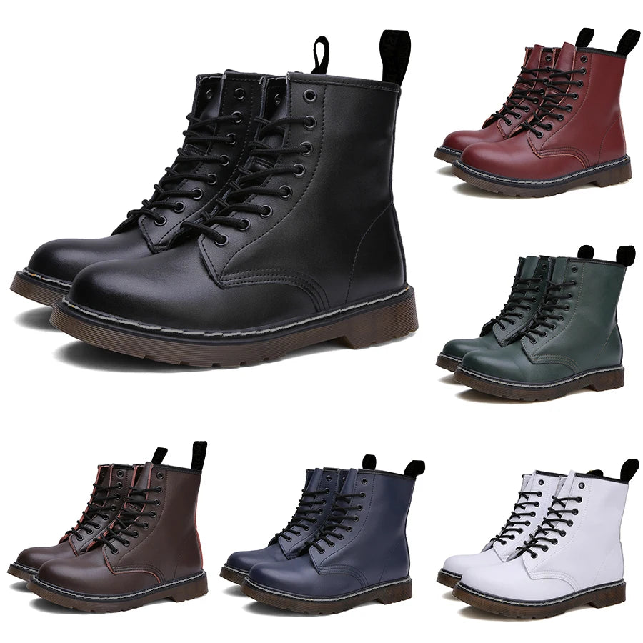 Urban Air Genuine Leather Lace Up Winter Boots - Craftklart.store