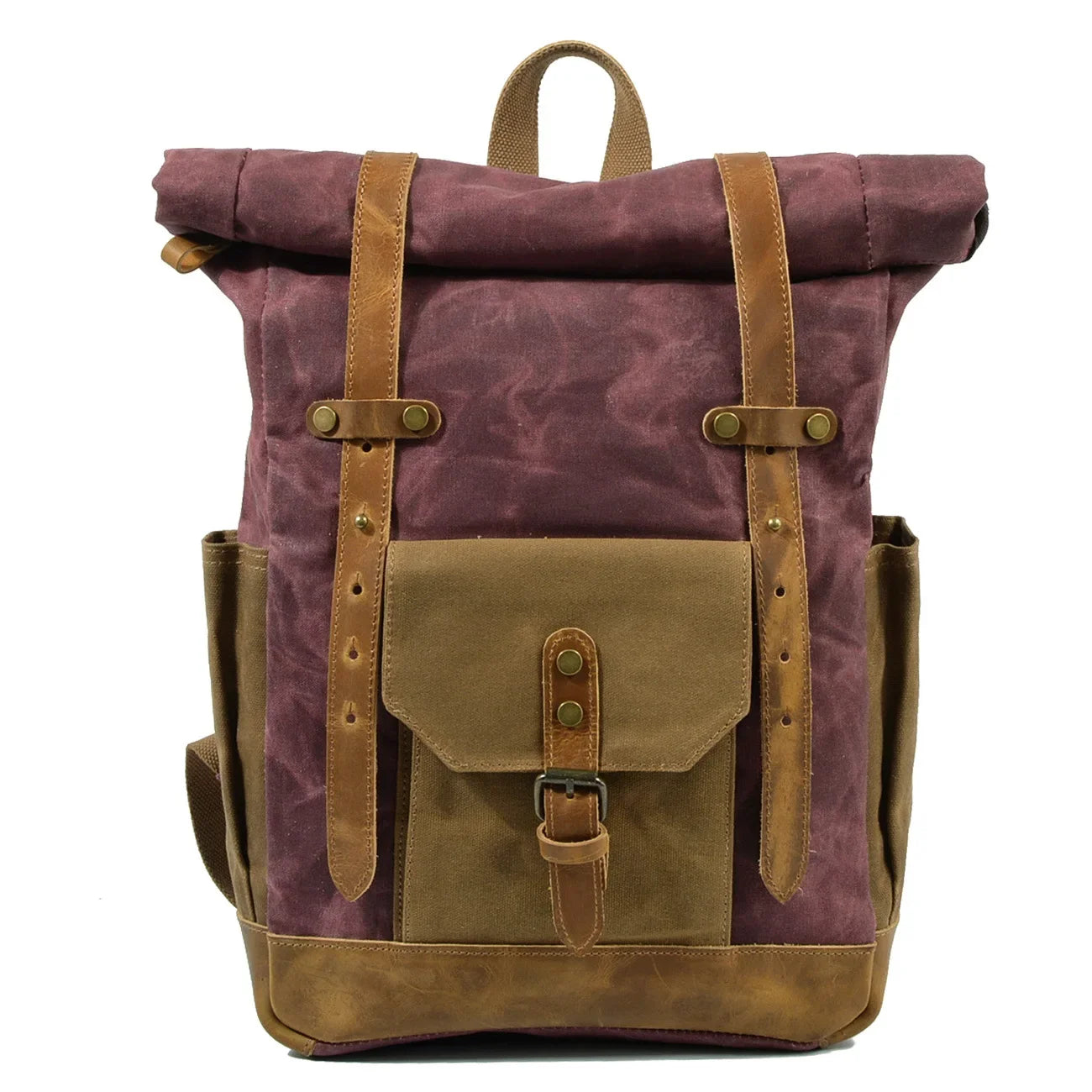 Canvas Oil Wax Backpacks for Men - Premium Backpack from Craftklart.store - Just $36.41! Shop now at Craftklart.store