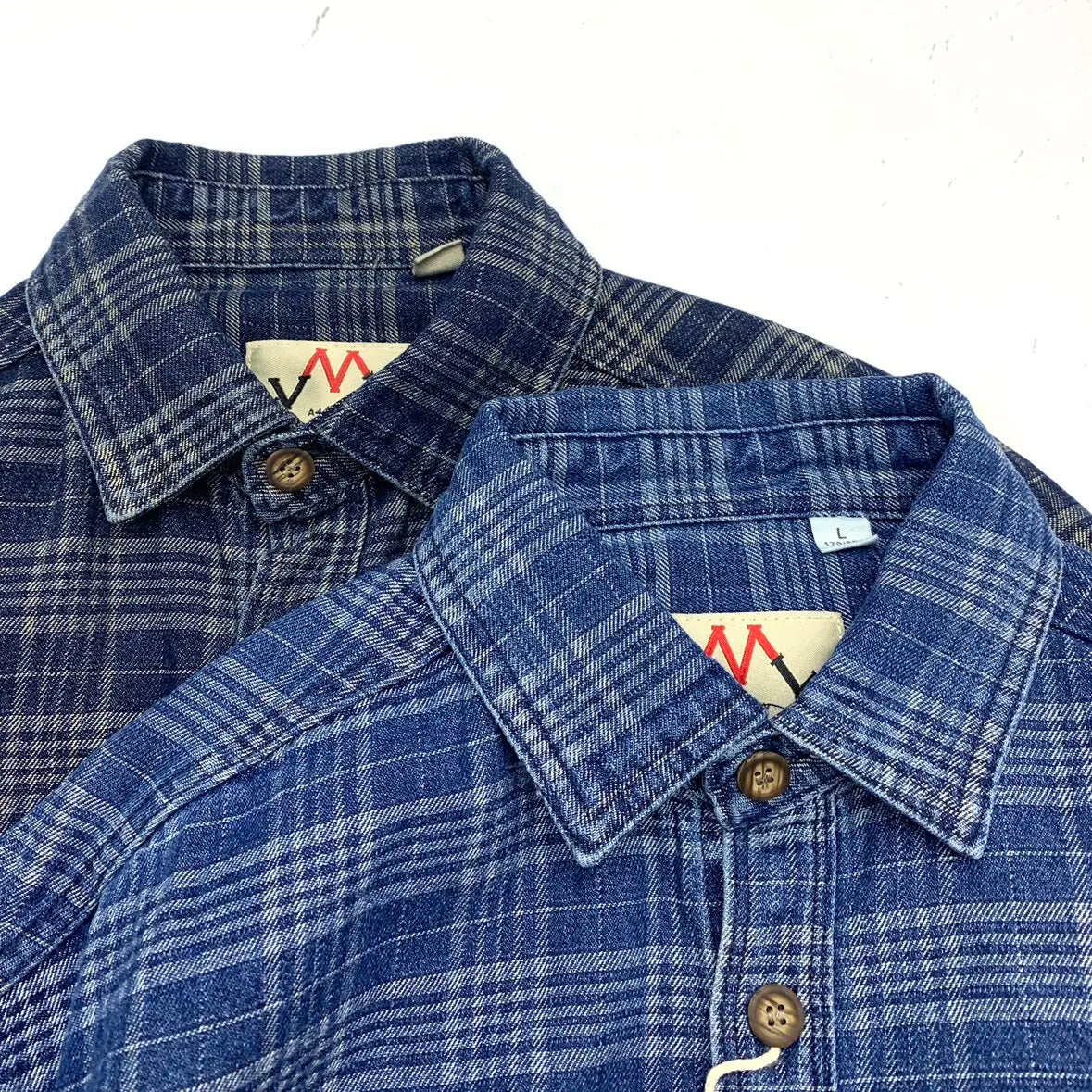 Craftklart washed plaid overshirt with a relaxed fit, featuring a classic plaid pattern in soft, faded colors.