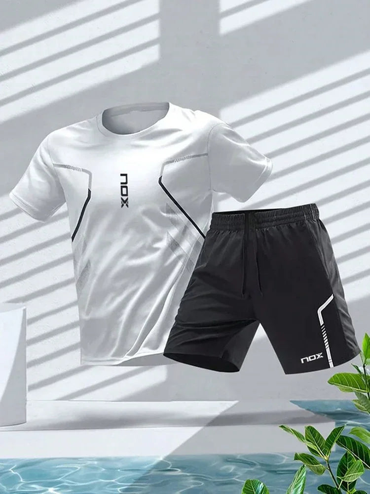 Sports T-shirt And Loose Shorts Set - Premium Activewear from Craftklart.store - Just $14.23! Shop now at Craftklart.store