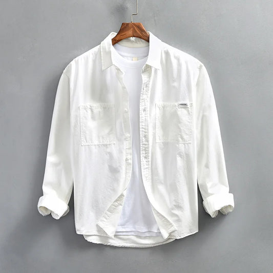 Japan Style 100% Cotton Men Shirt - Premium Shirt from Craftklart Dropship - Just $28.26! Shop now at Craftklart.store