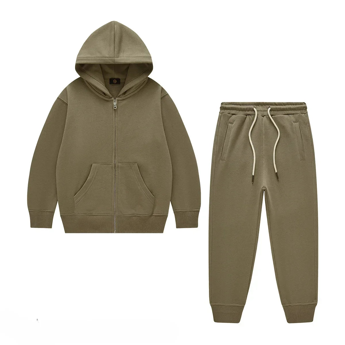 Kids Tracksuit 340G Terry Cotton Zipper Hoodies & Sweatpants - Premium Kids clothes from Craftklart Dropship - Just $42.44! Shop now at Craftklart.store