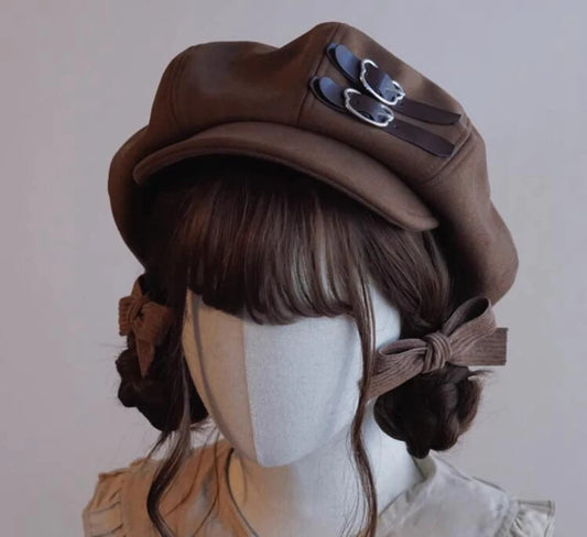 Harajuku Japanese Style Cute Beret Hat for Girls - Premium Hat & Scarf from Craftklart Dropship - Just $12.44! Shop now at Craftklart.store