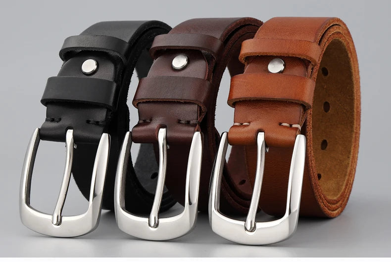 Men's  Genuine Cowhide Retro Handmade Belt - Premium Belt from Craftklart Dropship - Just $7.44! Shop now at Craftklart.store