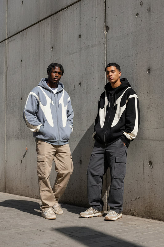 Streetwear Y2K Zip Up Hoodie Men | Minimalist Streetwear | Craftklart