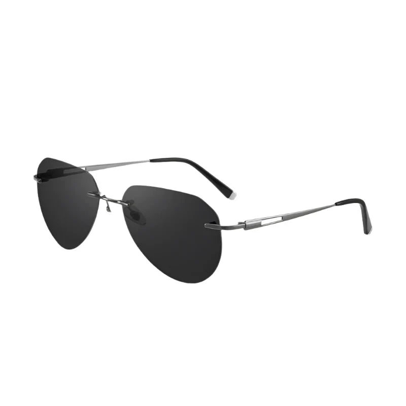 Branded Rimless Men's Sunglasses Polarized Photochromic UV400 - Premium Sunglasses from Craftklart Dropship - Just $39.99! Shop now at Craftklart.store