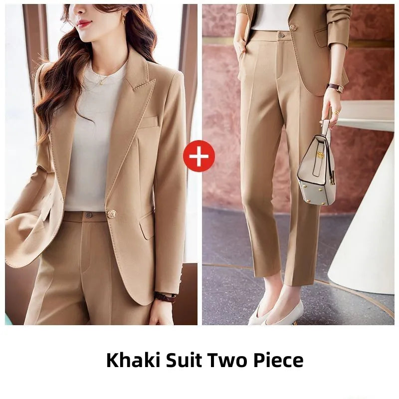 Women's Korean Professional Suit Matching Set - Premium Sets from Craftklart.store - Just $14.39! Shop now at Craftklart.store