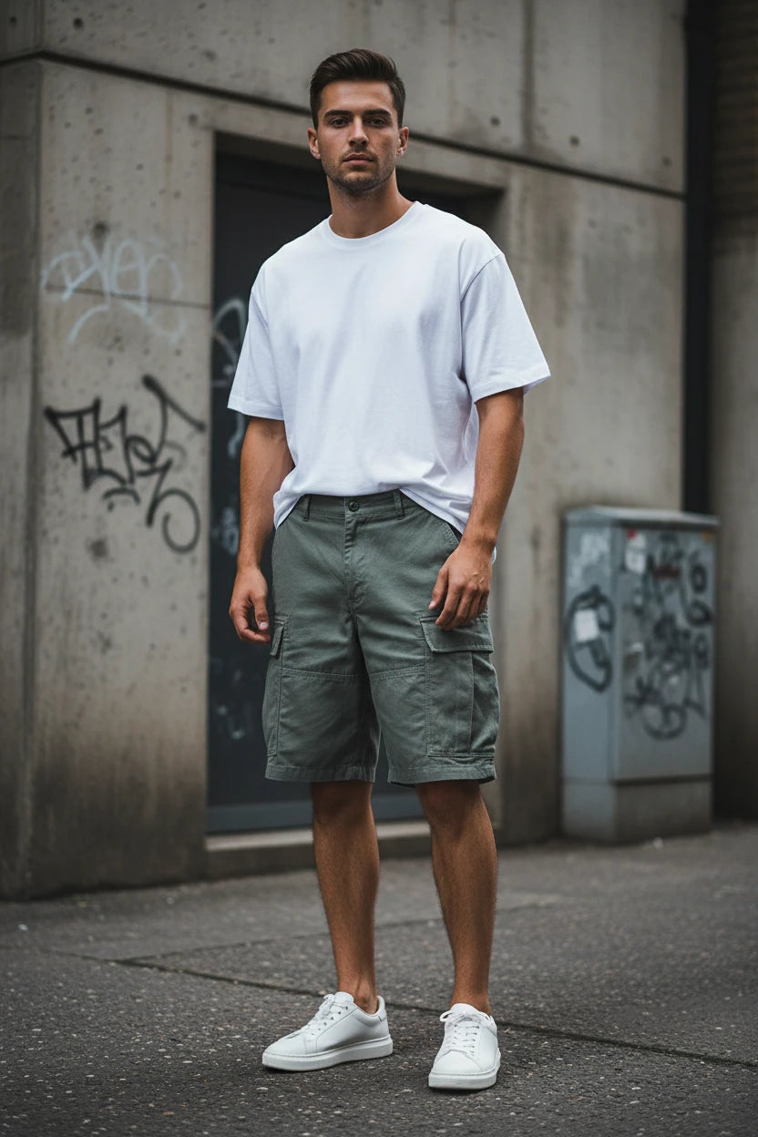 Heavyweight Cotton Cargo Shorts