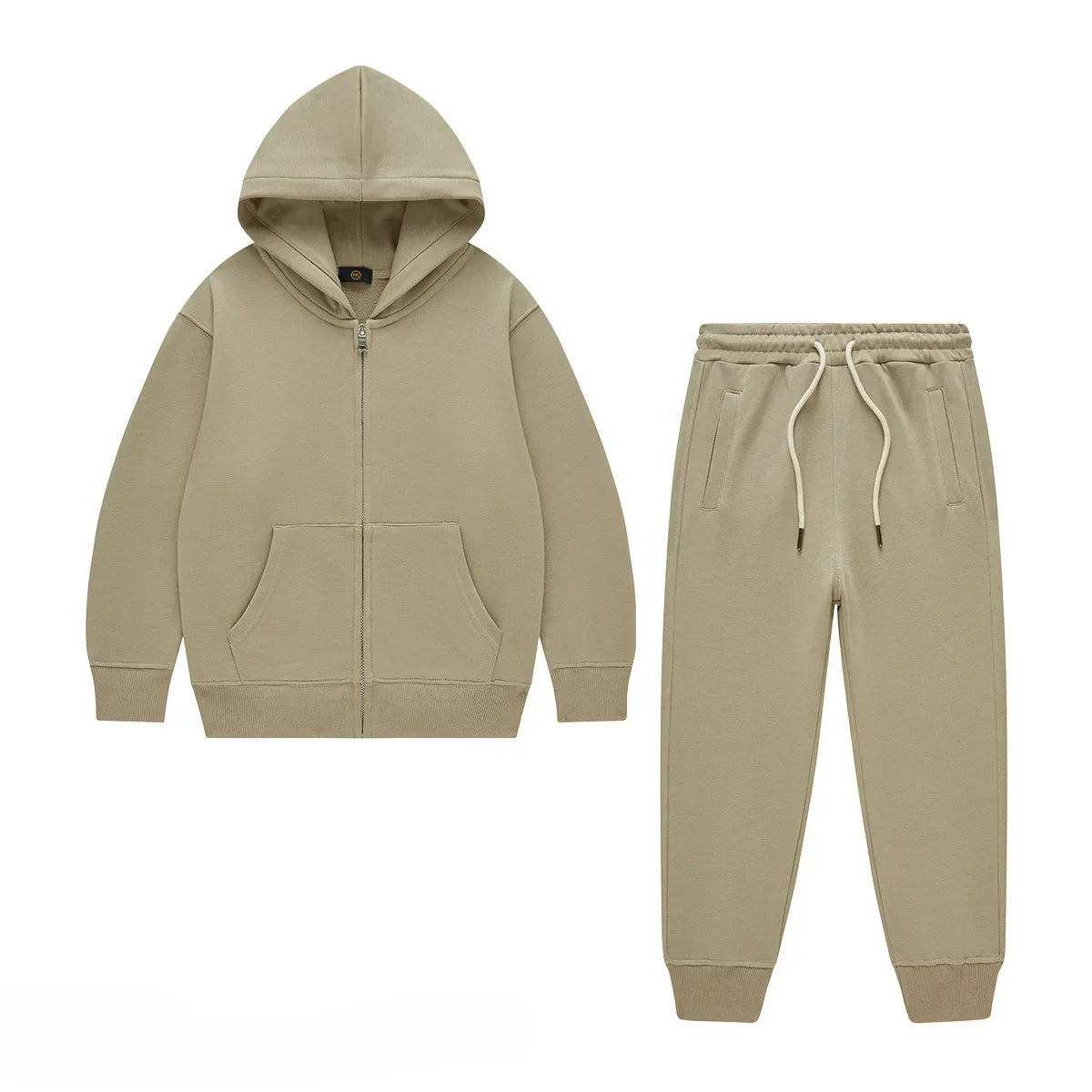 Kids Tracksuit 340G Terry Cotton Zipper Hoodies & Sweatpants - Premium Kids clothes from Craftklart Dropship - Just $42.44! Shop now at Craftklart.store