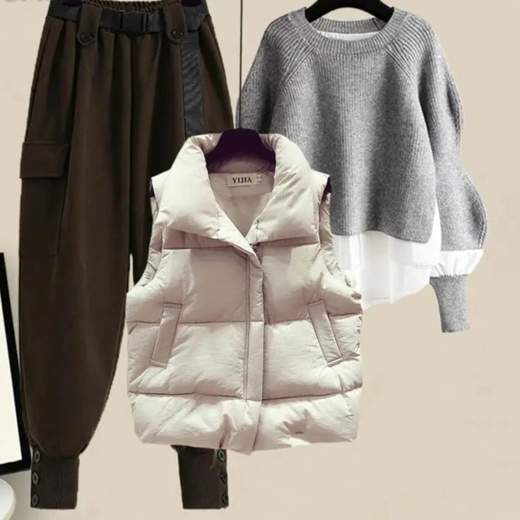 Women's Korean Winter New In Matching Set - Premium Set from Craftklart.store - Just $22.84! Shop now at Craftklart.store