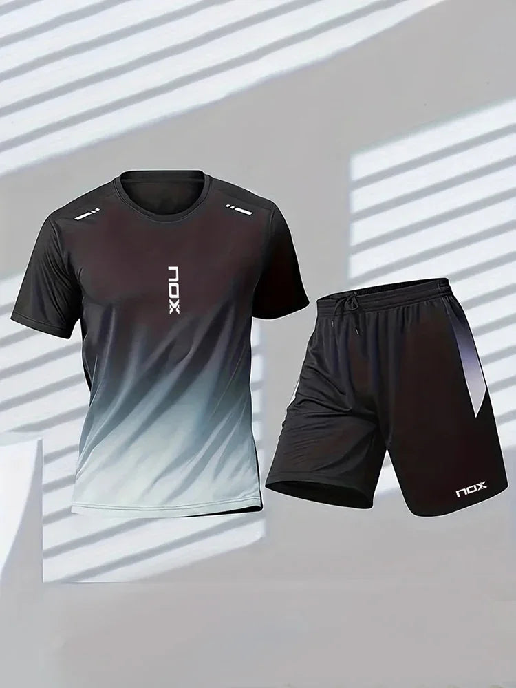 Sports T-shirt And Loose Shorts Set - Premium Activewear from Craftklart.store - Just $14.23! Shop now at Craftklart.store