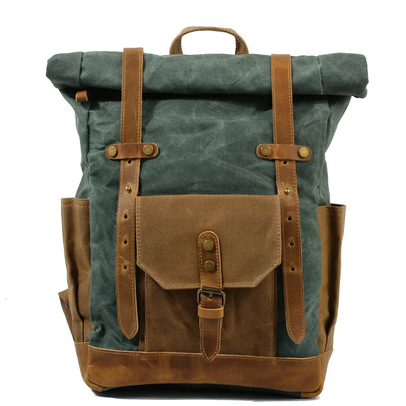 Canvas Oil Wax Backpacks for Men - Premium Backpack from Craftklart.store - Just $36.41! Shop now at Craftklart.store