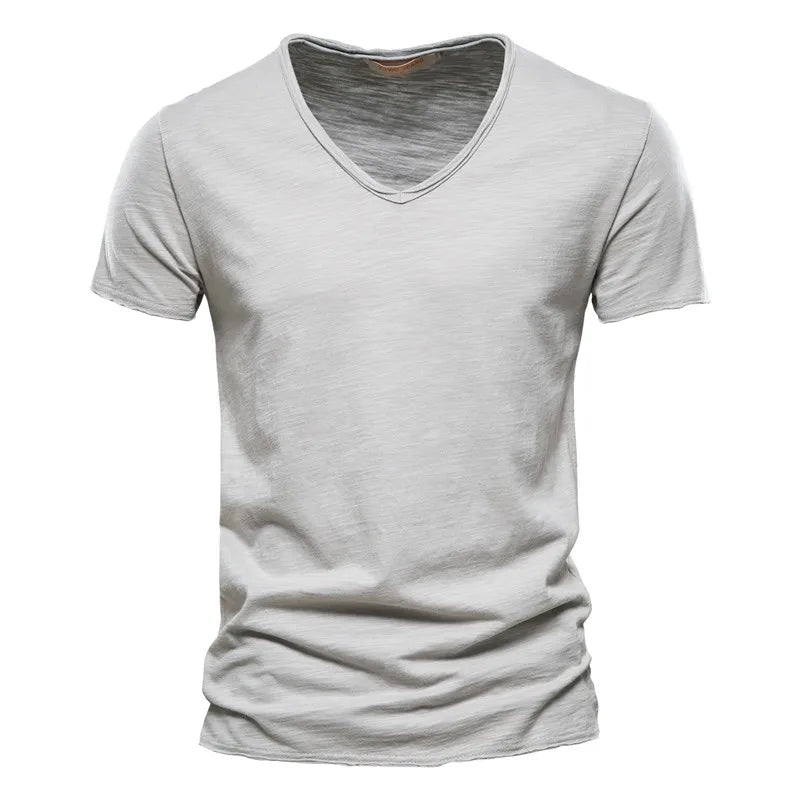 8XL - 100% Cotton V-neck Men T-shirt - Premium T-Shirt from Craftklart Dropship - Just $10.28! Shop now at Craftklart.store