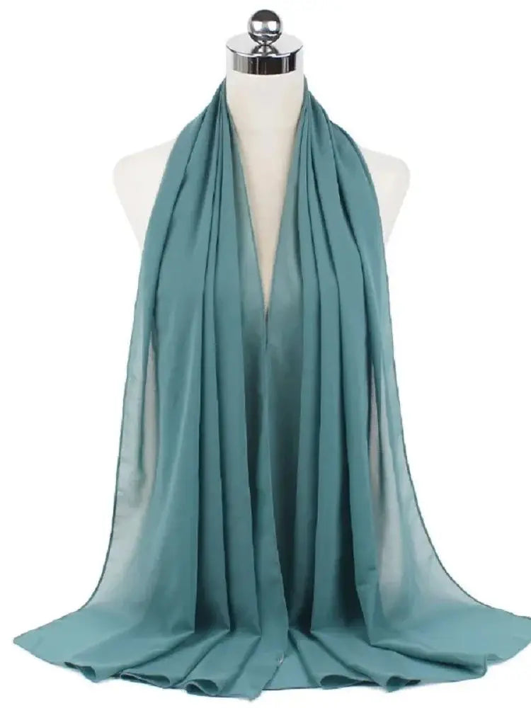 New Fashion Women Solid Chiffon Headscarf