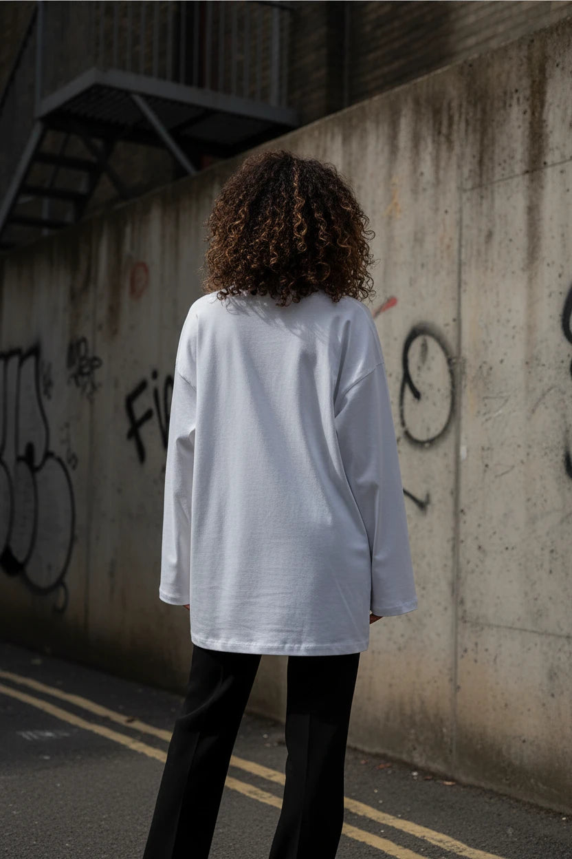 Oversized Cotton Tee — Women's