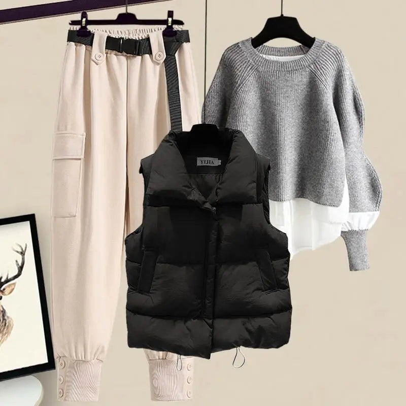 Women's Korean Winter New In Matching Set - Premium Set from Craftklart.store - Just $22.84! Shop now at Craftklart.store