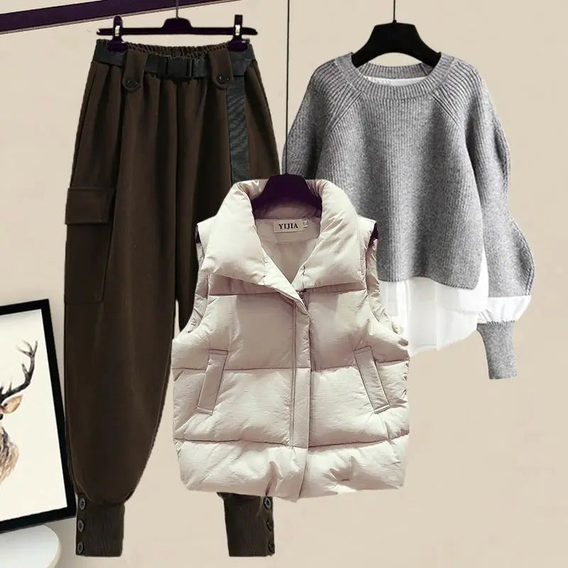 Women's Korean Winter New In Matching Set - Premium Set from Craftklart.store - Just $22.84! Shop now at Craftklart.store