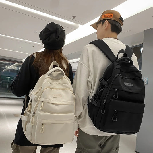 Multi-layer Large Capacity Preppy Pair Travel Backpack