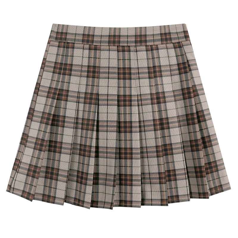 Japan Plaid Jk High Waist Thin A Line Short Skirt - Premium Skirt from Craftklart.store - Just $10.70! Shop now at Craftklart.store