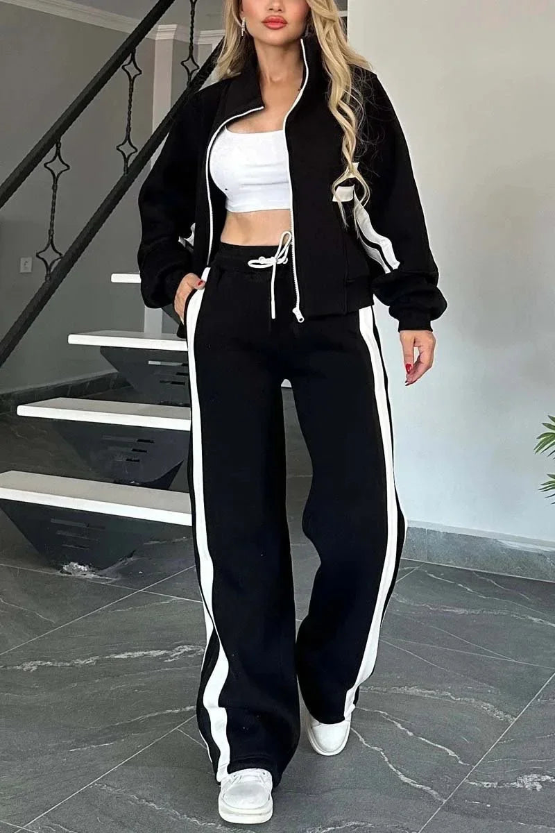 Urban Casual Y2k Tops Tracksuit Set